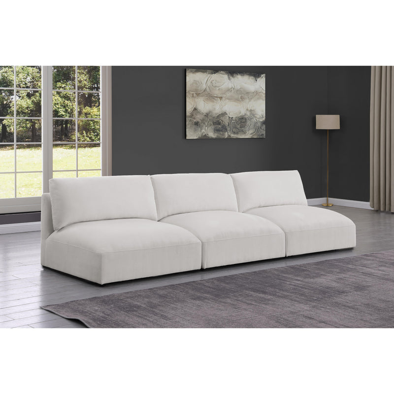 Meridian Ease Cream Polyester Fabric Modular Sofa IMAGE 2