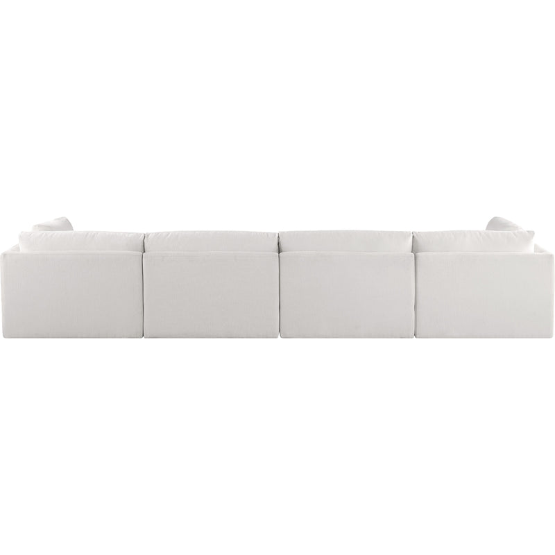 Meridian Ease Cream Polyester Fabric Modular Sofa IMAGE 3