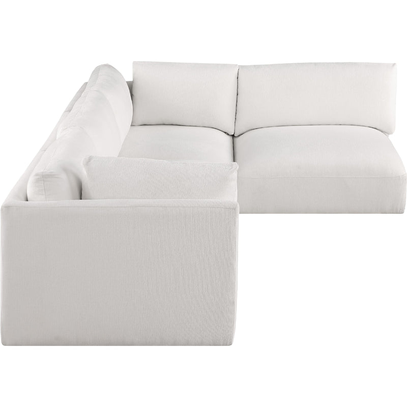 Meridian Ease Cream Polyester Fabric Modular Sectional IMAGE 10