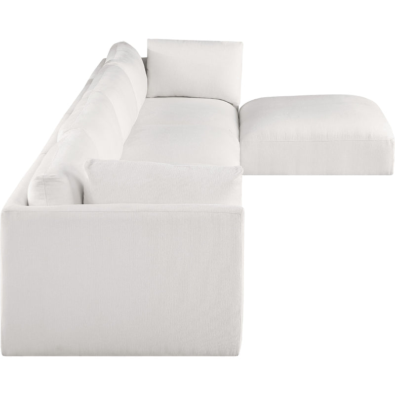 Meridian Ease Cream Polyester Fabric Modular Sectional IMAGE 10