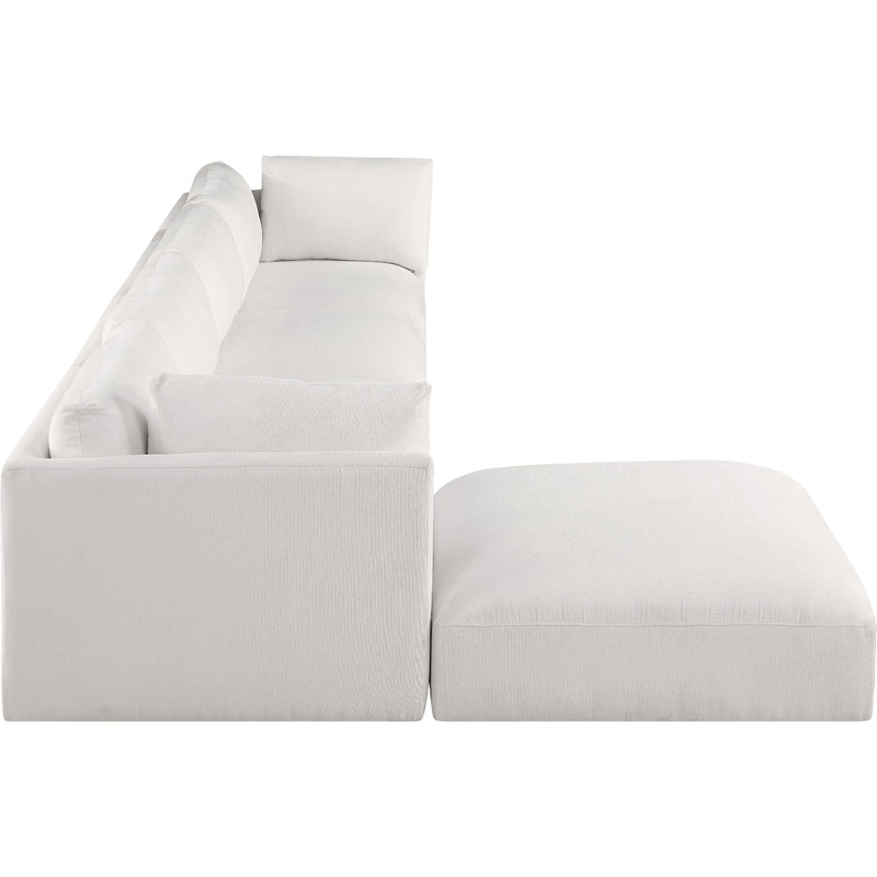 Meridian Ease Cream Polyester Fabric Modular Sectional IMAGE 9