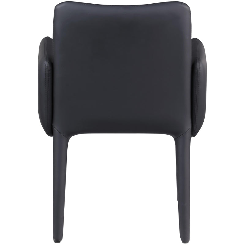 Meridian Pelle Black Vegan Leather Accent/Dining Chair IMAGE 5