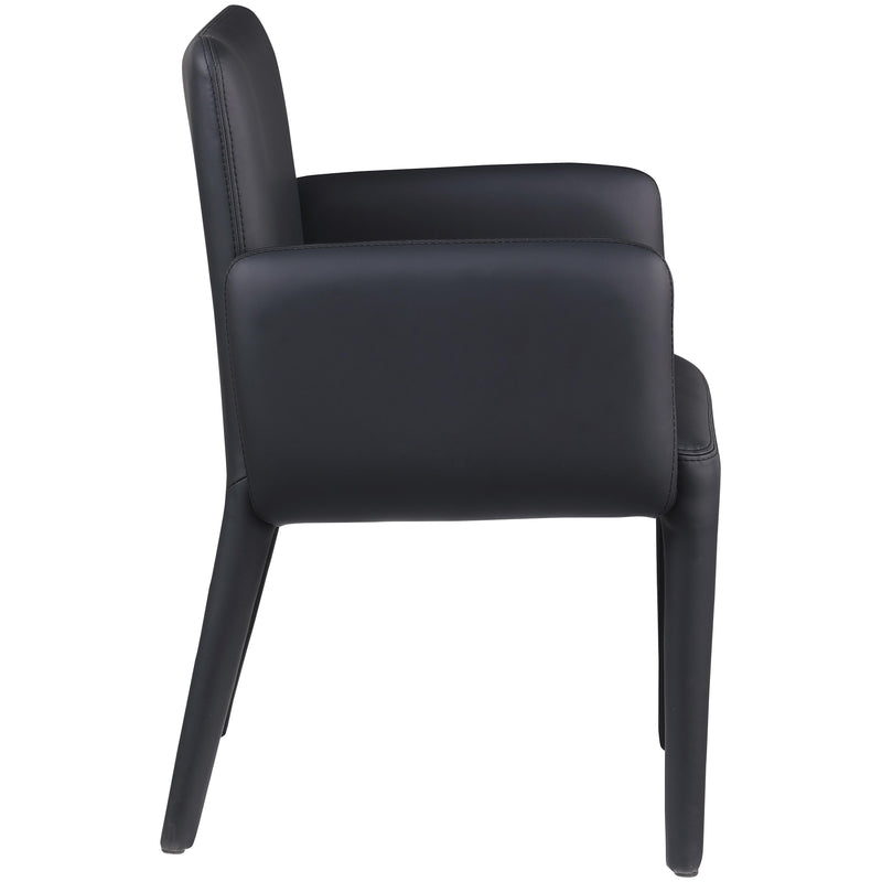 Meridian Pelle Black Vegan Leather Accent/Dining Chair IMAGE 6