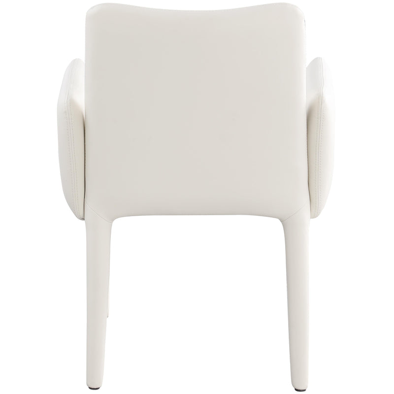 Meridian Pelle Cream Vegan Leather Accent/Dining Chair IMAGE 5