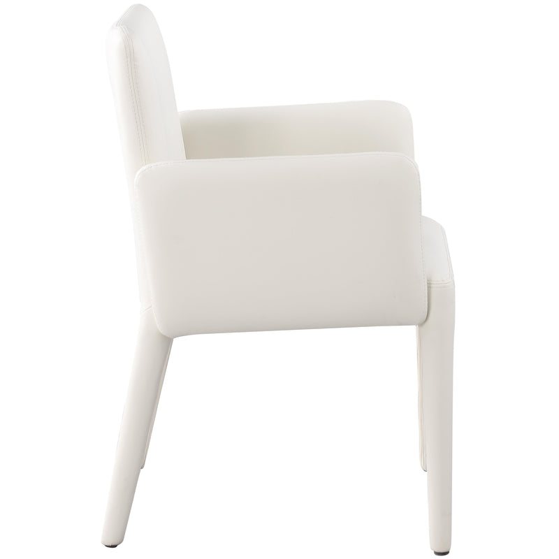 Meridian Pelle Cream Vegan Leather Accent/Dining Chair IMAGE 6