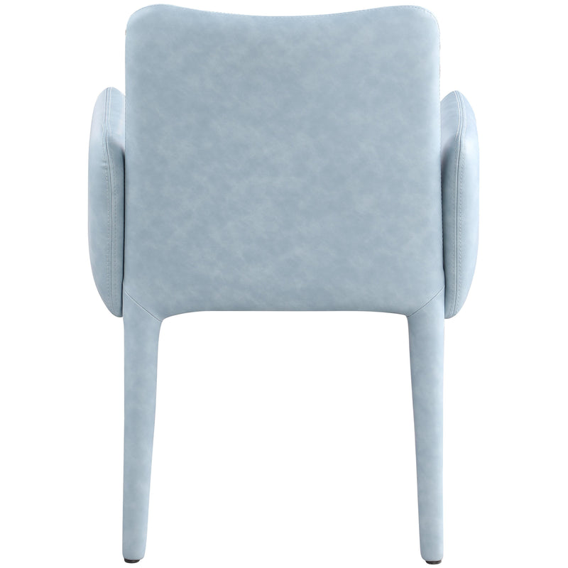 Meridian Pelle Light Blue Vegan Leather Accent/Dining Chair IMAGE 5