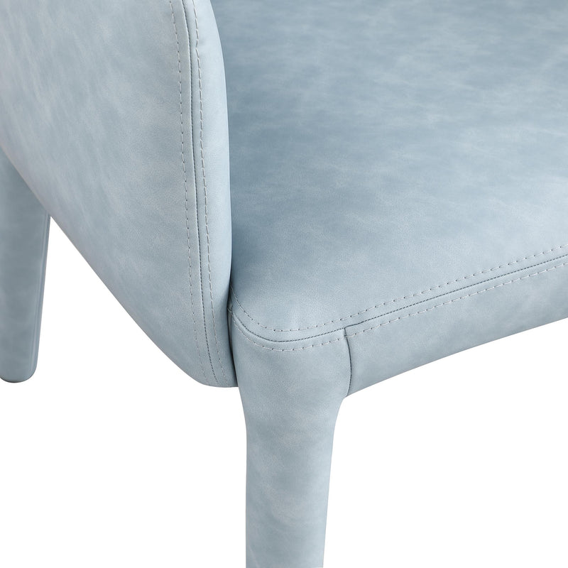 Meridian Pelle Light Blue Vegan Leather Accent/Dining Chair IMAGE 7