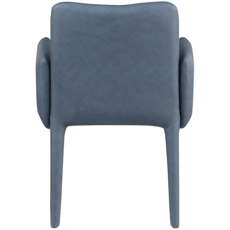 Meridian Pelle Navy Vegan Leather Accent/Dining Chair IMAGE 5