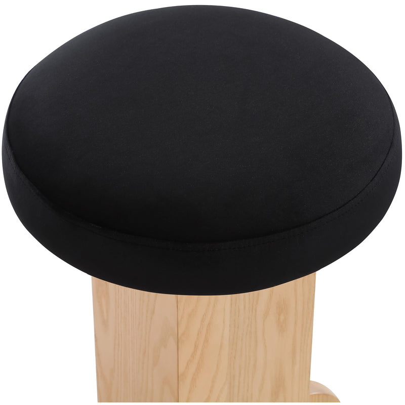 Meridian Wyatt Black Velvet Stool IMAGE 5