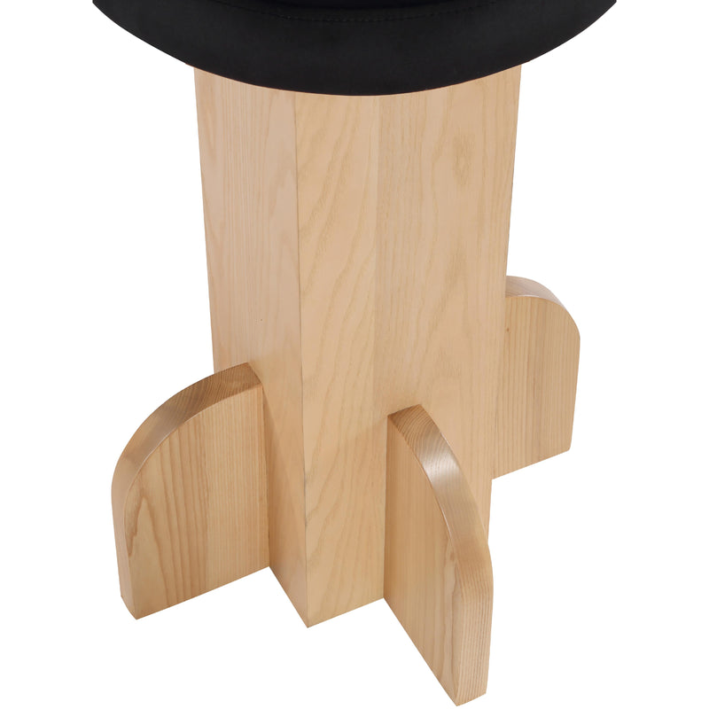 Meridian Wyatt Black Velvet Stool IMAGE 6