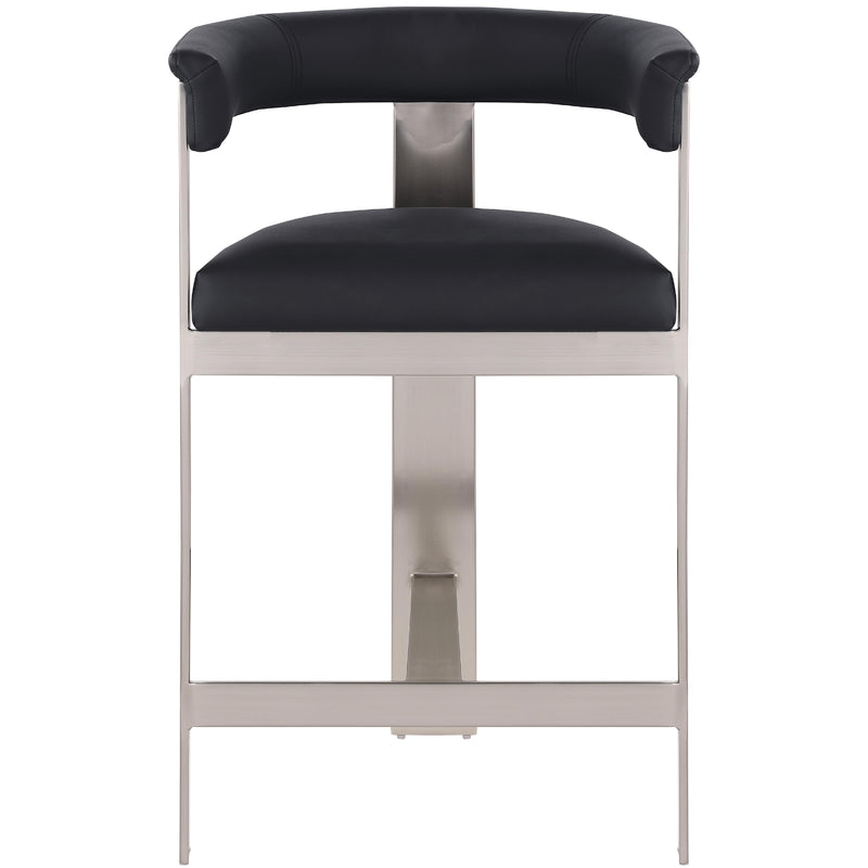 Meridian Romeo Black Vegan Leather Counter Stool IMAGE 5