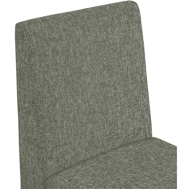 Meridian Benson Green Linen Textured Fabric Dining Chair IMAGE 7