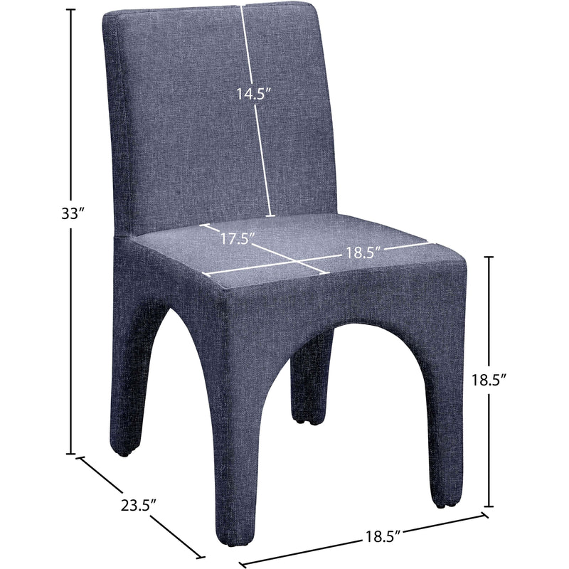 Diamond Modern Furniture Meridian Gramercy Dining Chair 753Blue-C IMAGE 11