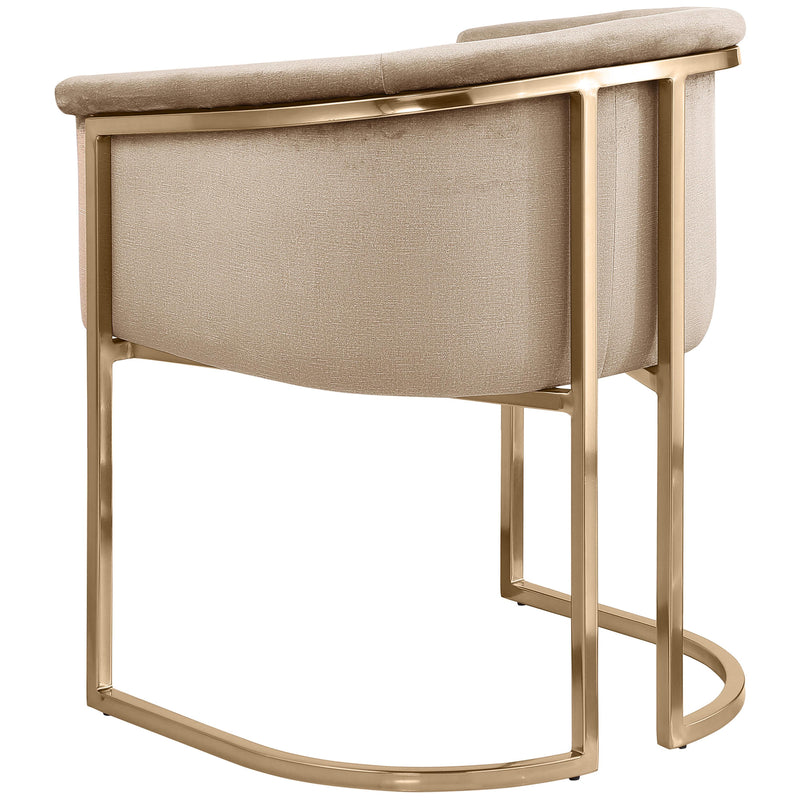 Meridian Tierra Beige Velvet Dining Chair IMAGE 7