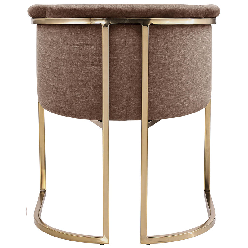 Meridian Tierra Brown Velvet Dining Chair IMAGE 3