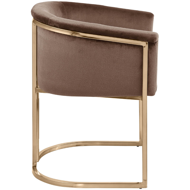 Meridian Tierra Brown Velvet Dining Chair IMAGE 6