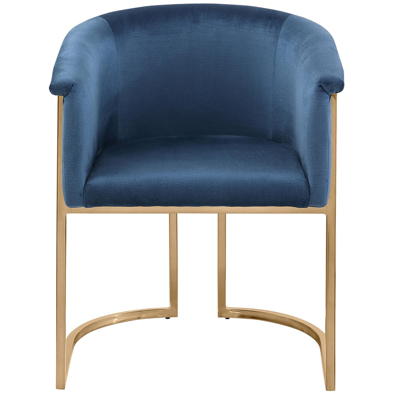 Meridian Tierra Navy Velvet Dining Chair IMAGE 5