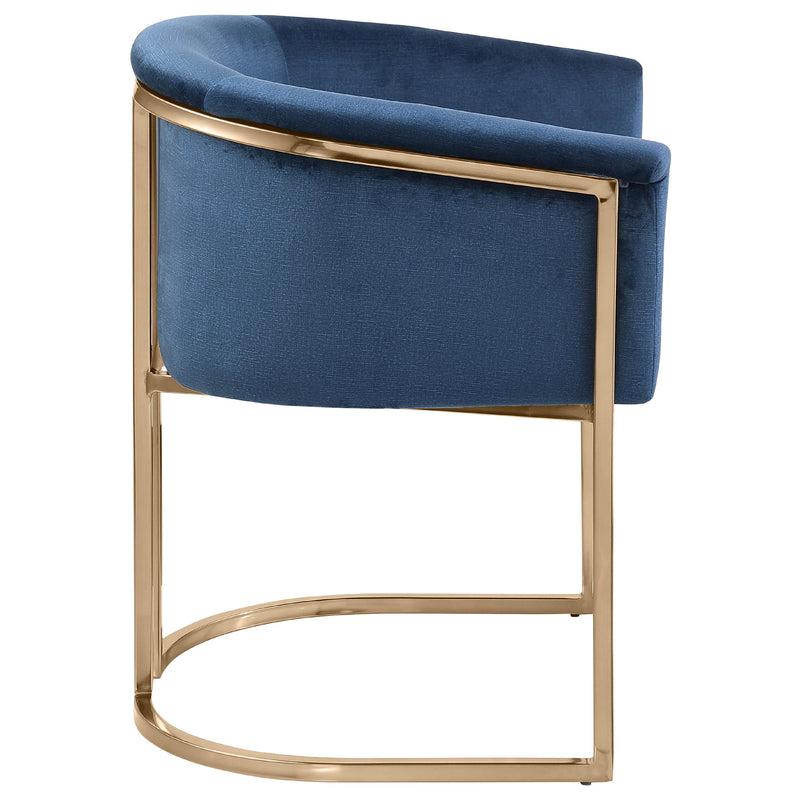 Meridian Tierra Navy Velvet Dining Chair IMAGE 6