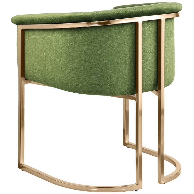 Meridian Tierra Olive Velvet Dining Chair IMAGE 7