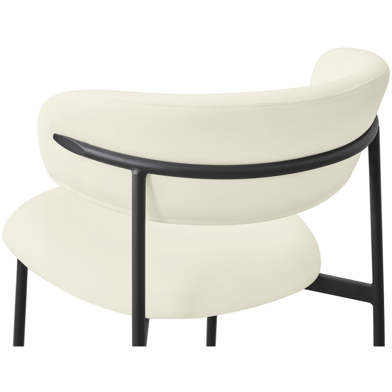 Meridian Lupita Cream Vegan Leather Dining Chair IMAGE 8