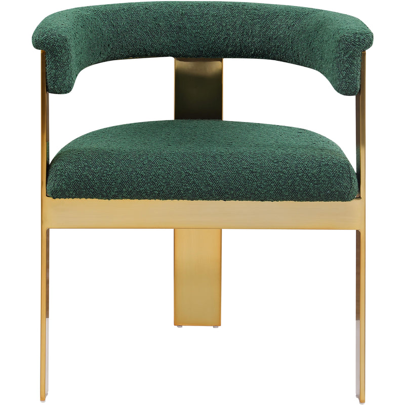 Meridian Romeo Green Boucle Fabric Dining Chair IMAGE 5