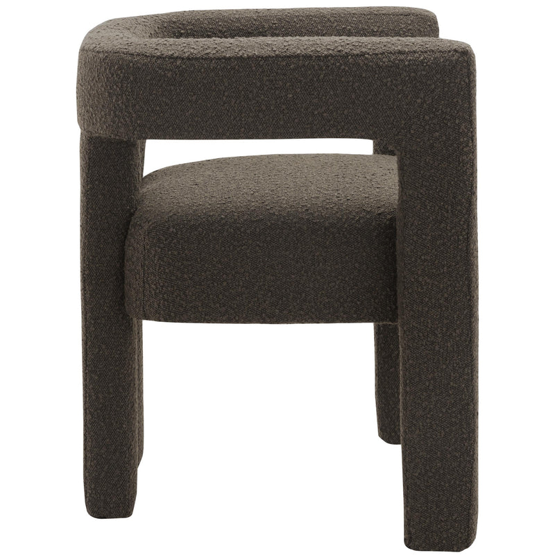 Meridian Athena Brown Boucle Fabric Accent/Dining Chair IMAGE 4