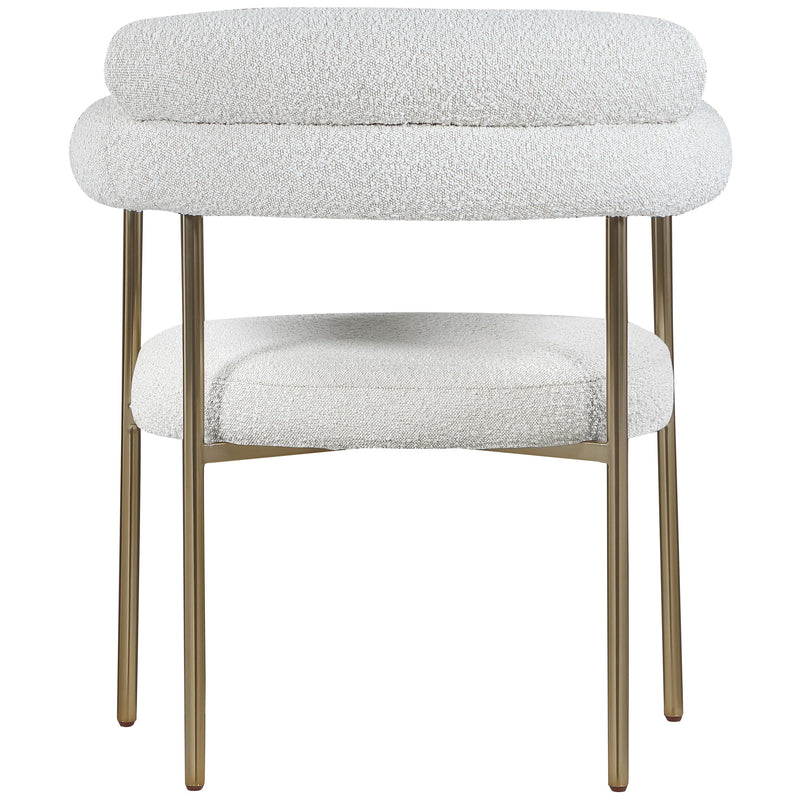 Meridian Blake Cream Boucle Fabric Dining Chair IMAGE 2