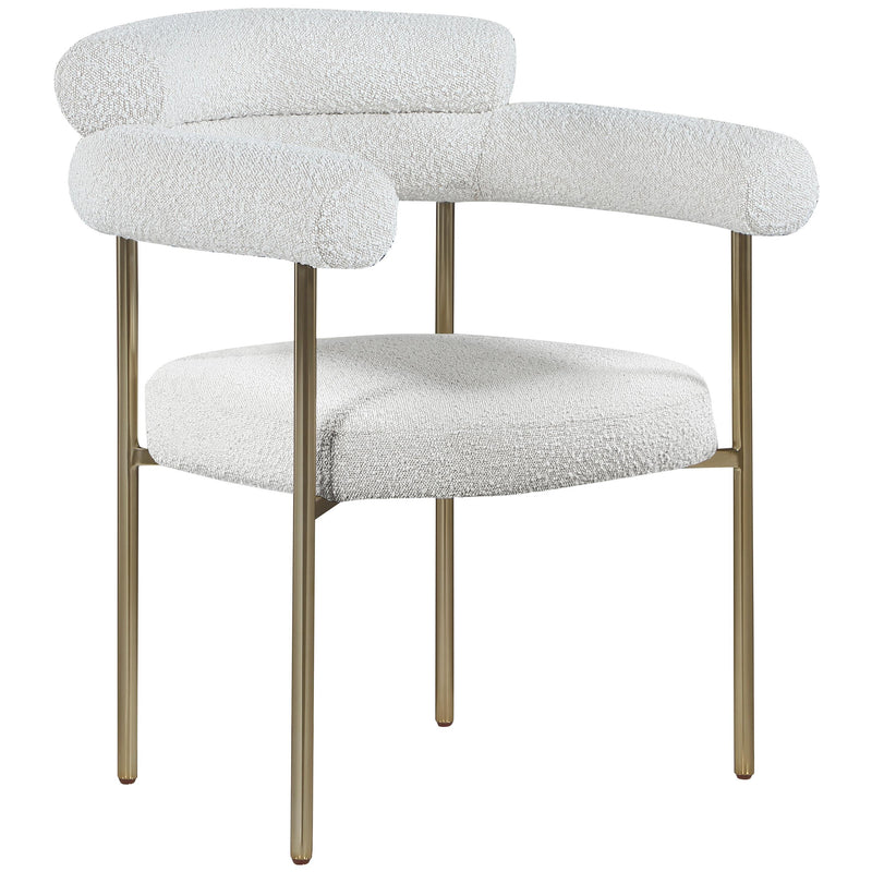 Meridian Blake Cream Boucle Fabric Dining Chair IMAGE 3