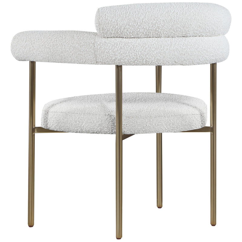 Meridian Blake Cream Boucle Fabric Dining Chair IMAGE 6