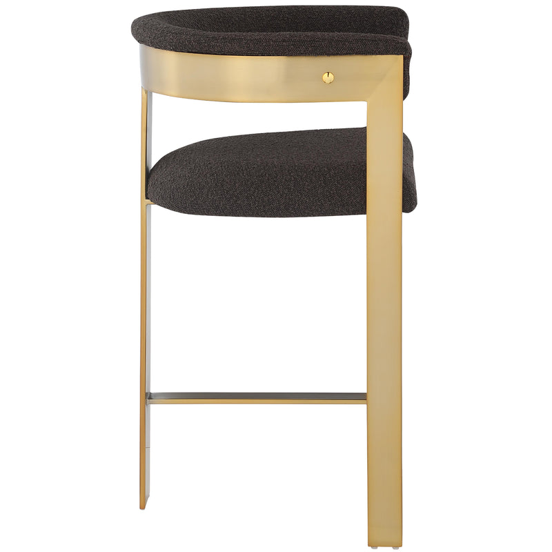 Meridian Romeo Brown Boucle Fabric Counter Stool IMAGE 6