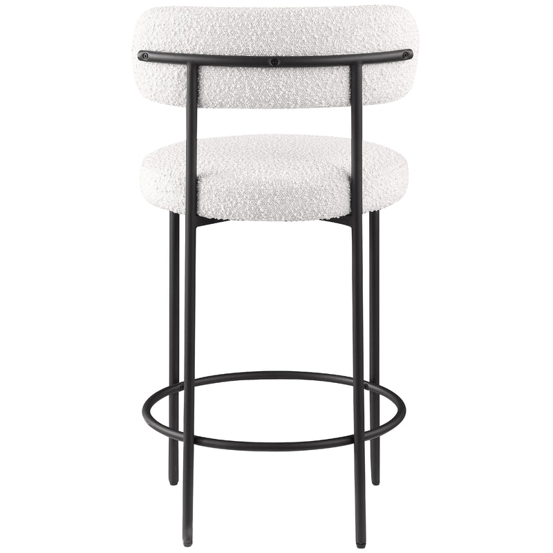 Meridian Beacon Cream Boucle Fabric Stool IMAGE 5