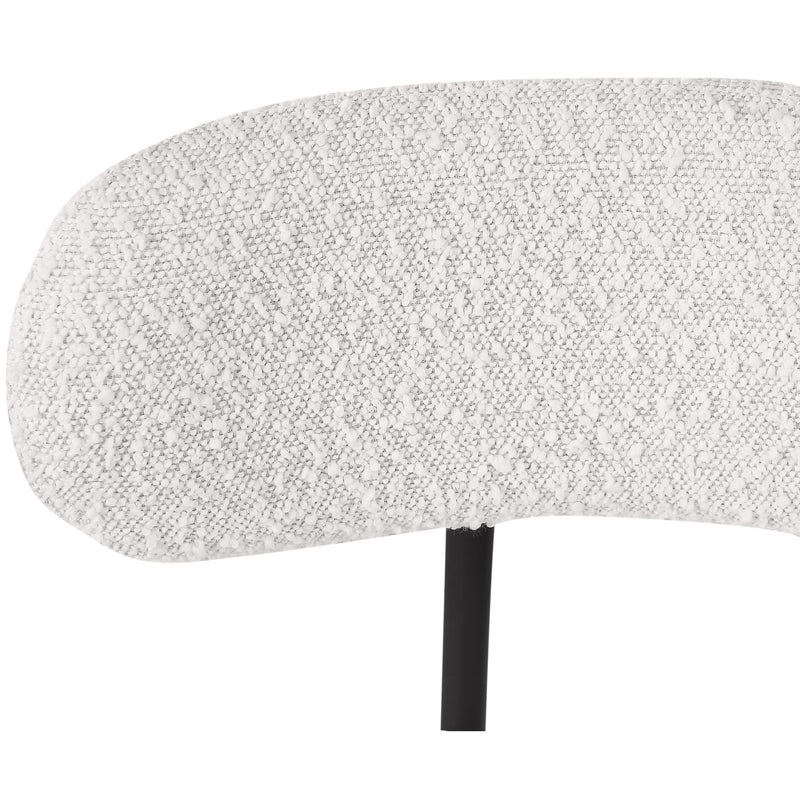 Meridian Beacon Cream Boucle Fabric Stool IMAGE 7