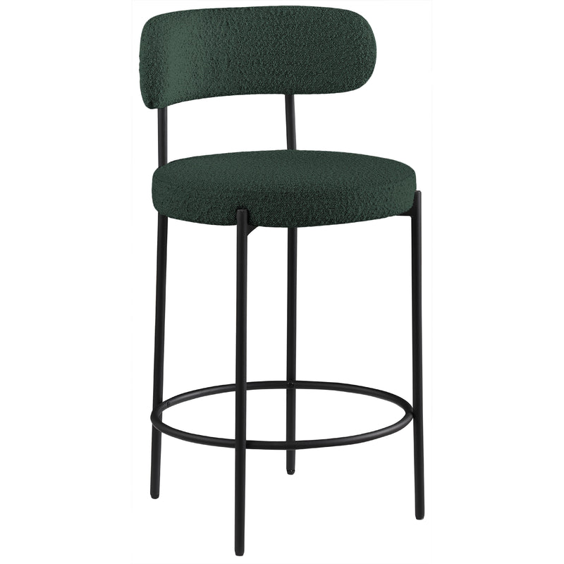 Meridian Beacon Green Boucle Fabric Stool IMAGE 3