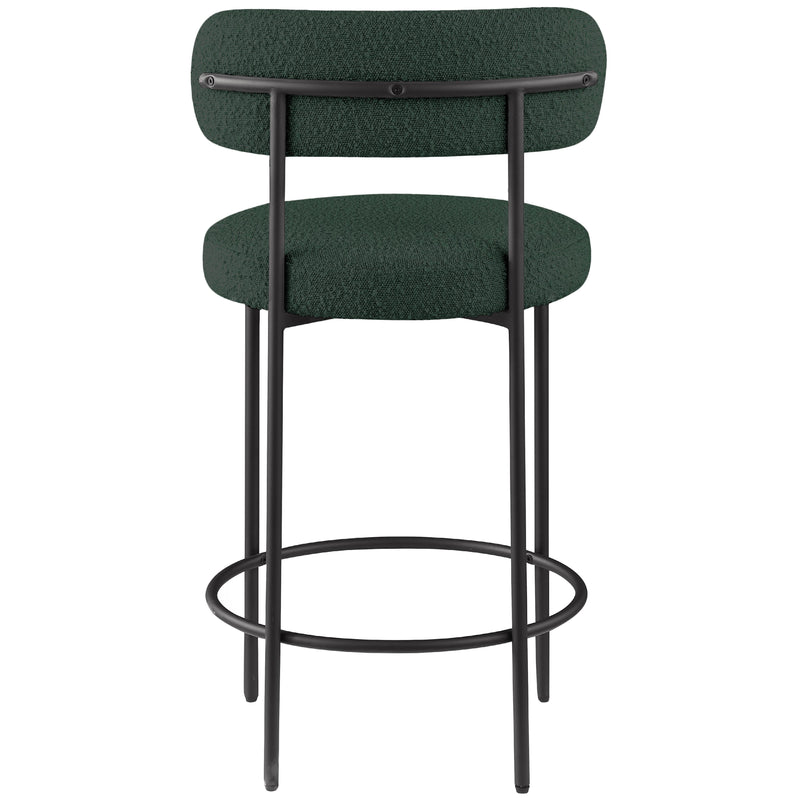 Meridian Beacon Green Boucle Fabric Stool IMAGE 5