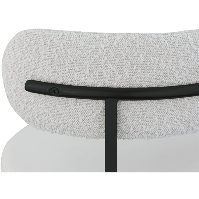 Meridian Beacon Cream Vegan Leather Seat Stool IMAGE 5