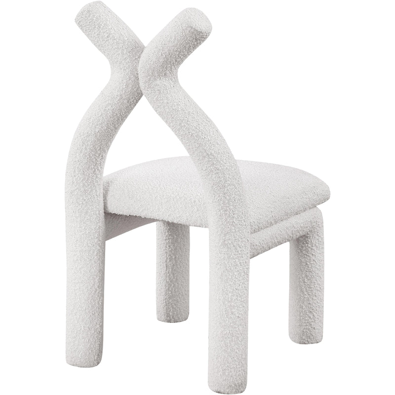 Meridian Xena Cream Boucle Fabric Accent/Dining Chair IMAGE 5