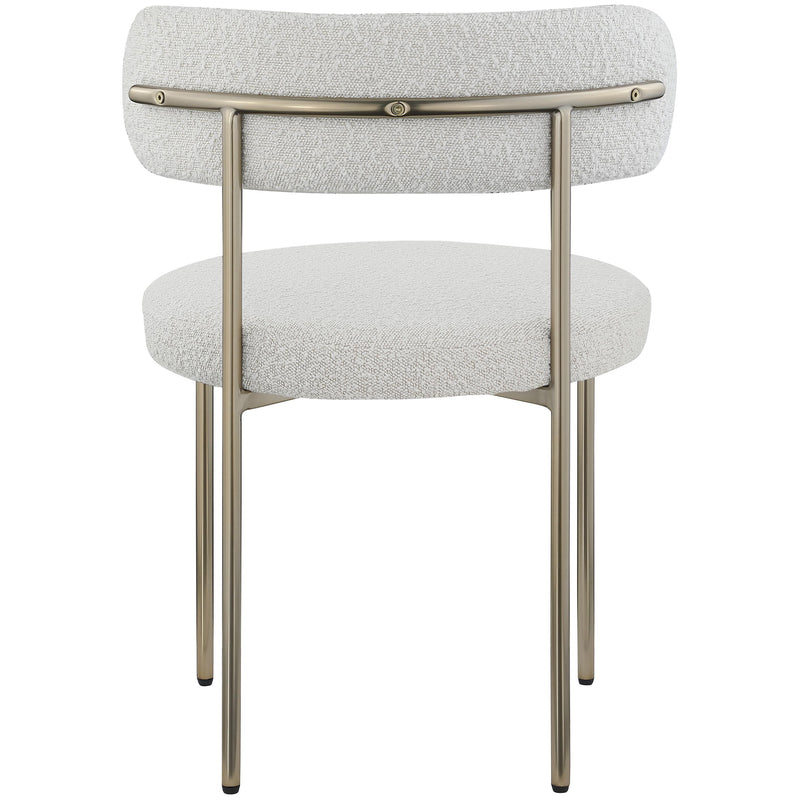 Meridian Beacon Cream Boucle Fabric Dining Chair IMAGE 2