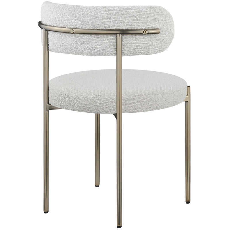 Meridian Beacon Cream Boucle Fabric Dining Chair IMAGE 6