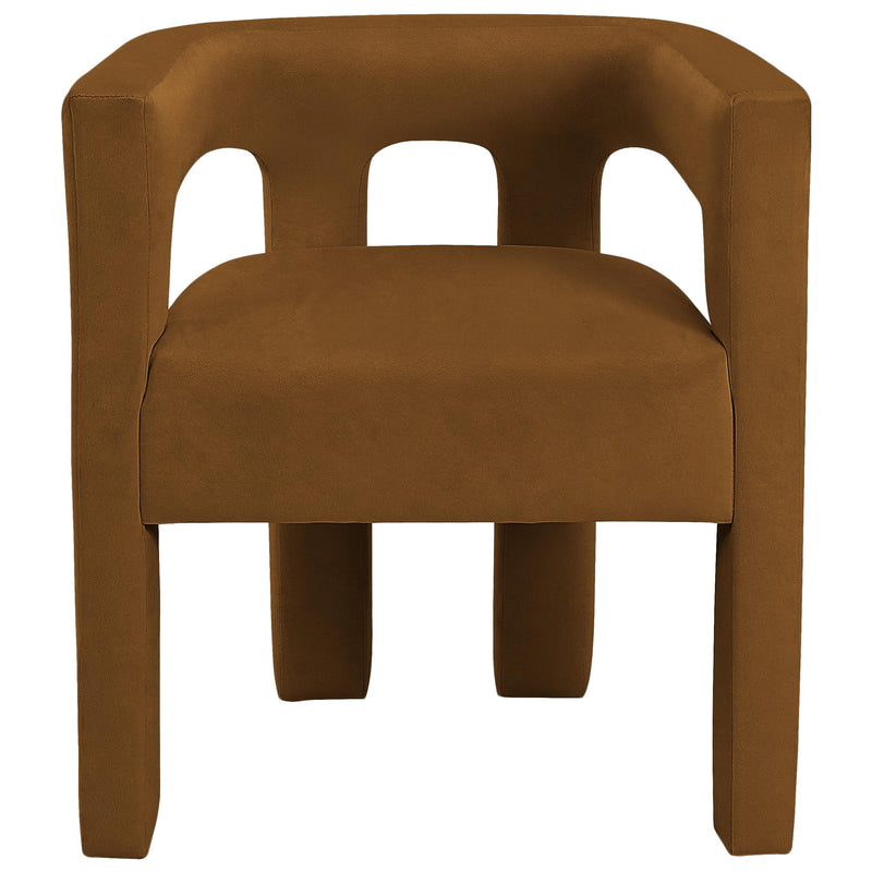 Meridian Athena Saddle Velvet Dining Chair IMAGE 5