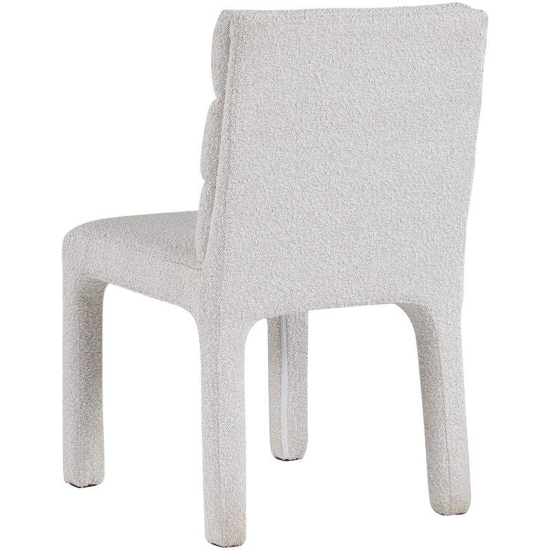 Meridian Kai Cream Boucle Fabric Dining Chair IMAGE 2