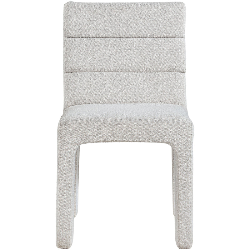 Meridian Kai Cream Boucle Fabric Dining Chair IMAGE 5