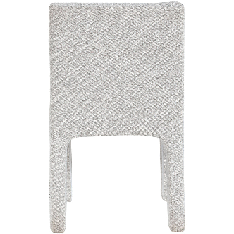 Meridian Kai Cream Boucle Fabric Dining Chair IMAGE 6