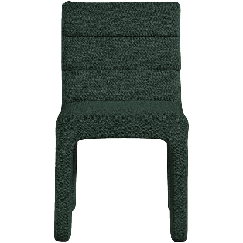 Meridian Kai Green Boucle Fabric Dining Chair IMAGE 5