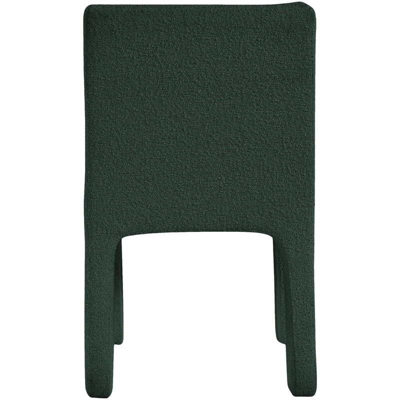 Meridian Kai Green Boucle Fabric Dining Chair IMAGE 6