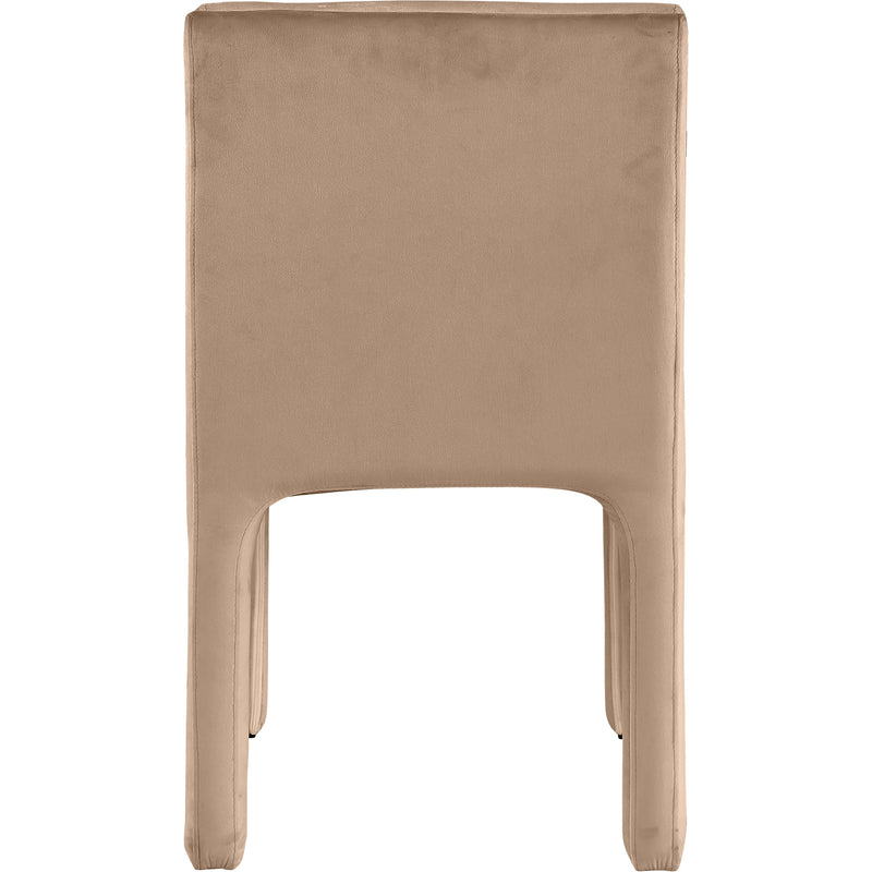 Meridian Kai Beige Velvet Dining Chair IMAGE 6