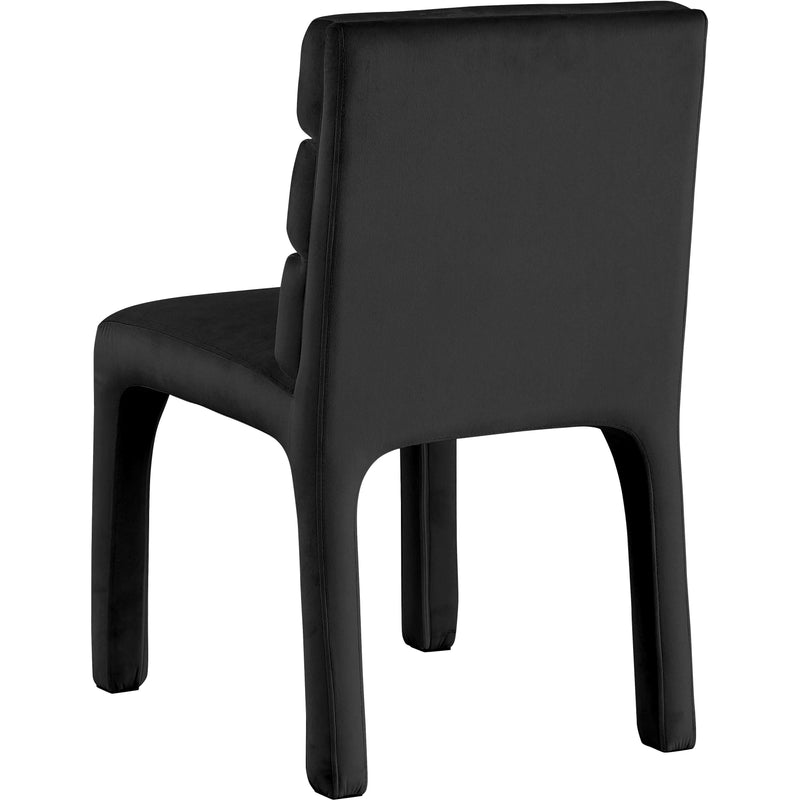 Meridian Kai Navy Velvet Dining Chair IMAGE 2