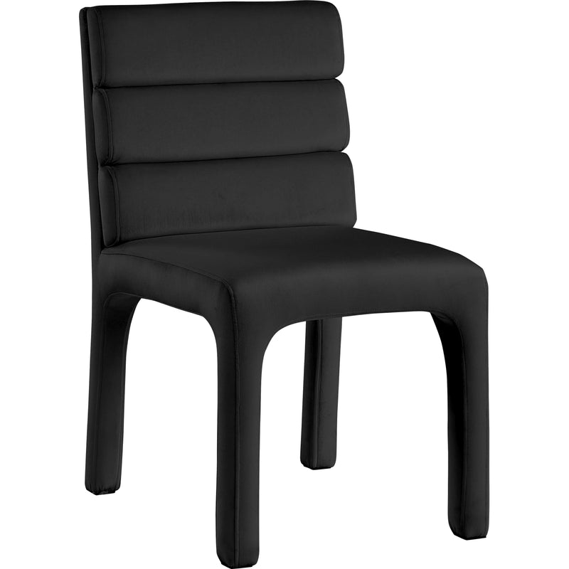 Meridian Kai Navy Velvet Dining Chair IMAGE 3