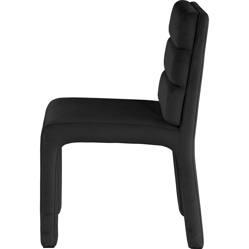 Meridian Kai Navy Velvet Dining Chair IMAGE 4