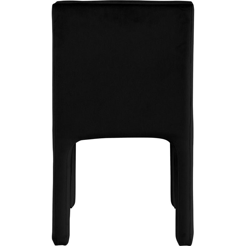 Meridian Kai Navy Velvet Dining Chair IMAGE 6