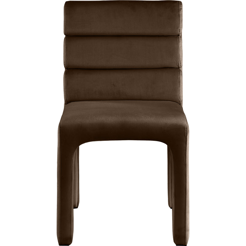 Meridian Kai Brown Velvet Dining Chair IMAGE 5